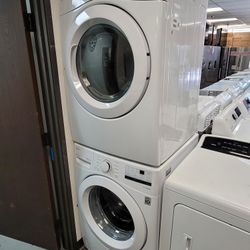 2020 LG Front Loading Washer And Stackable Gas Dryer Set 