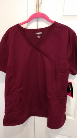 Burgundy scrub top ..New SPHP R.N. color