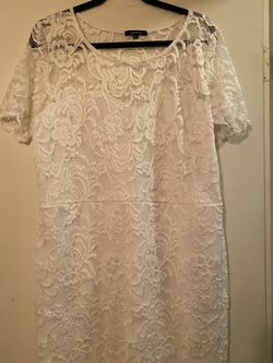 White Lace Dress 3xl