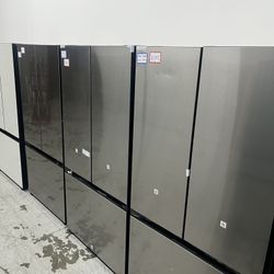 (2 available) ☑️ Samsung Bespoke Stainless steel refrigerator ,,, overstock & scratch/dent 