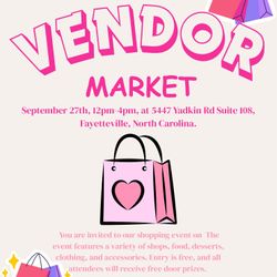 Vendor Market Free Entry And Door Prizes