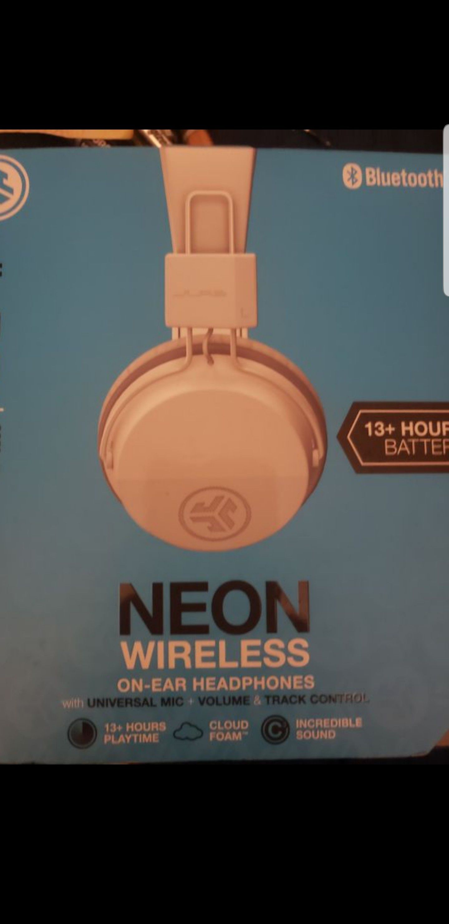 Neon ear headphones