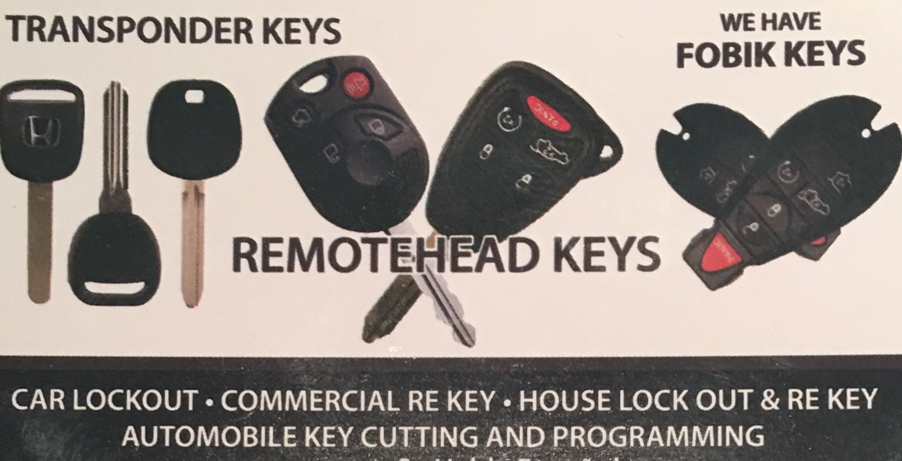 Locksmith key and remotes