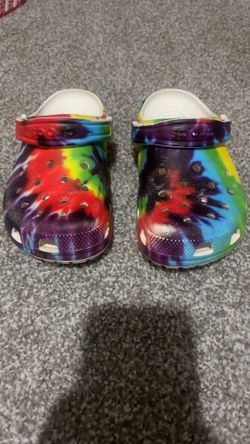 Rainbow crocs