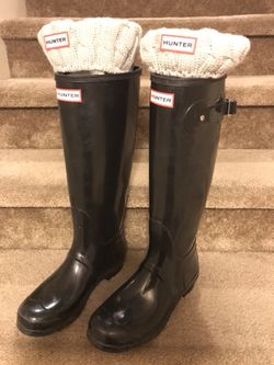 Hunter rain shop boots socks sale
