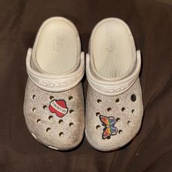 Little Girl Glitter Crocs