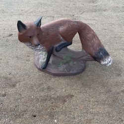 Vintage Large Porcelain Fox statue