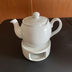 Teapot With Candle Heater