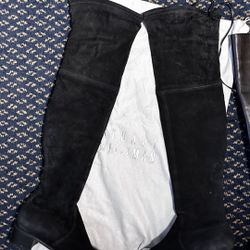 Stuart Weitzman Lowland Suede Over-the-Knee Boots (Size 6.5)