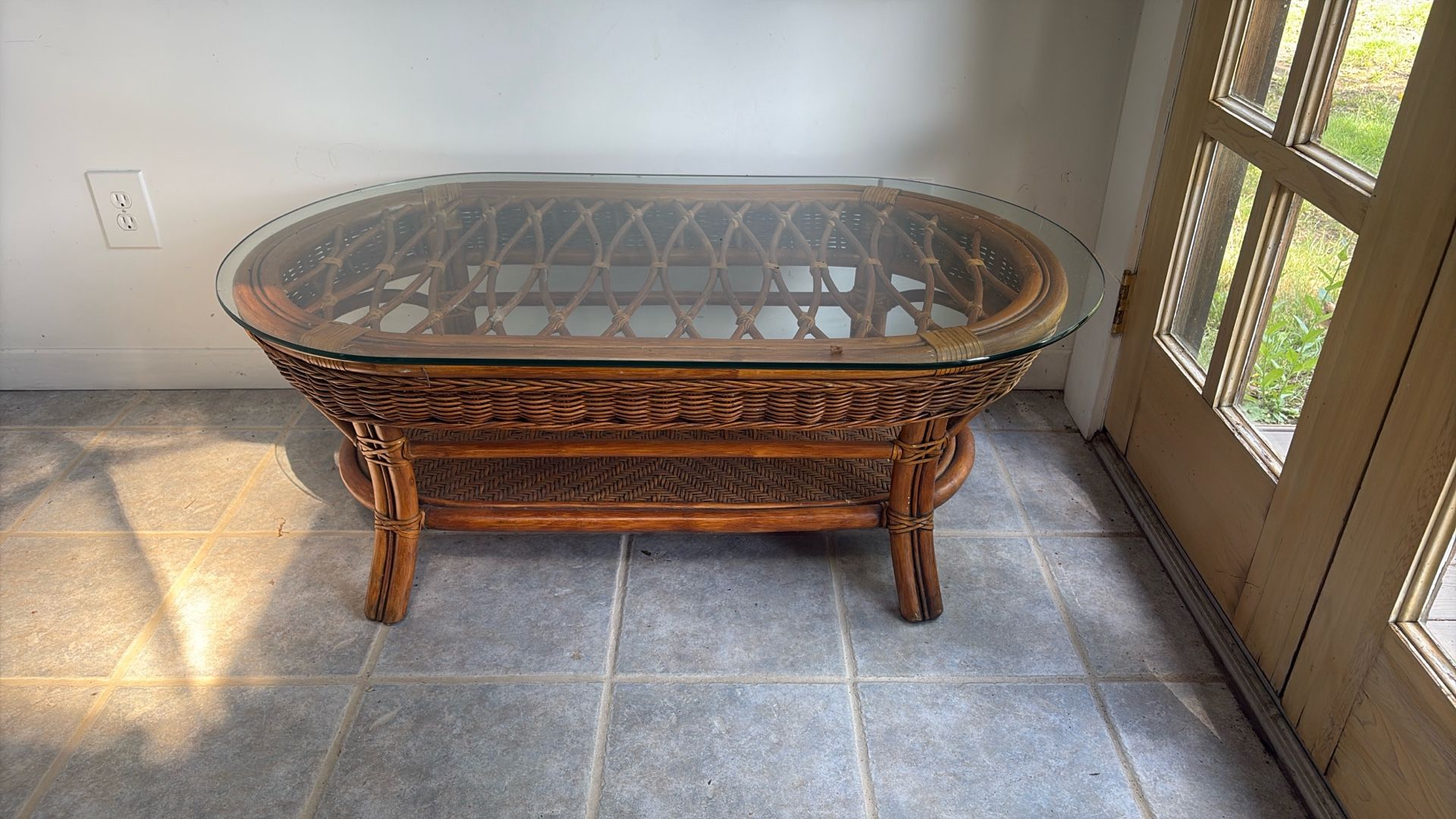 Glass Top Table 