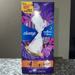 Always Radiant Pads Size 4-20ct