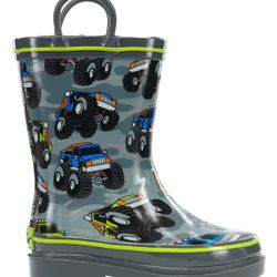 Western Chief Toddler Monster Truck Rain Boots- CHARCOAL #126