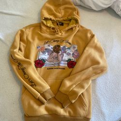 yellow hoodie