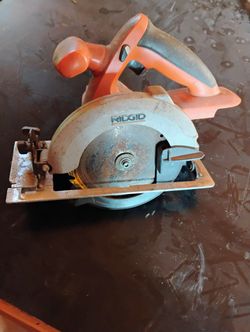 Ridgid Cordless Saw +Dead Batteries