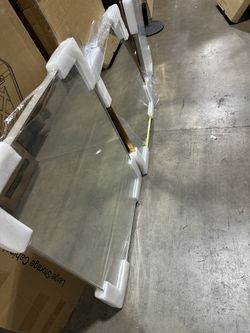 Large Wall Mounted Bathroom Mirror, Metal Framed Square Mirror, Rounded Corner Vanity Mirror $50-$80