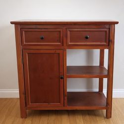 Solid Wood Coffee Cart / Bar Cabinet