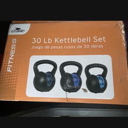 Available ✅New Set Of 30 Lbs Kettle Bells 
