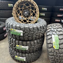 LT 285/70/17 TBB MUD TERRAIN AND BRAND NEW WHEELS 6X139.7