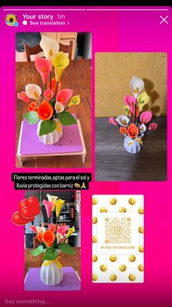 Arreglos de mesa tú eliges la flor,echos en porcelana fría,cellado resistente al sol y agua,ideal para cualquier ocasión especial …Colton CA🎨💐