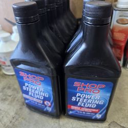 (12) New Power Steering Fluid Oil 12oz Containers