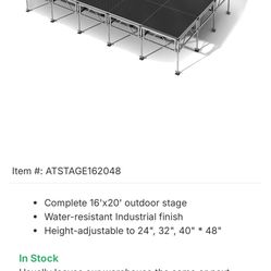 Selling A Complete Stage 16x20 