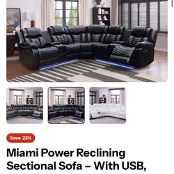 Sofá Power Recliner Brand New 🆕 