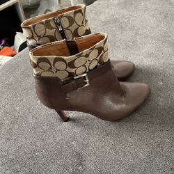 Coach Womens Messina Leather Boots