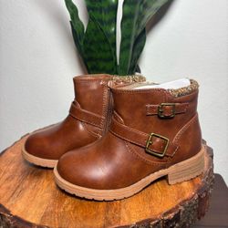 Toddler Girls Sweater Cuff Ankle Boots Size 10