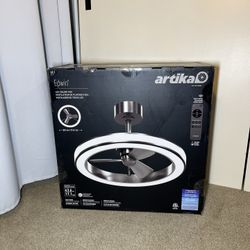 New in a sealed box Artika Edwin 23" LED Chandelier Ceiling Fan