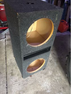 Speaker box ported for 2 12s