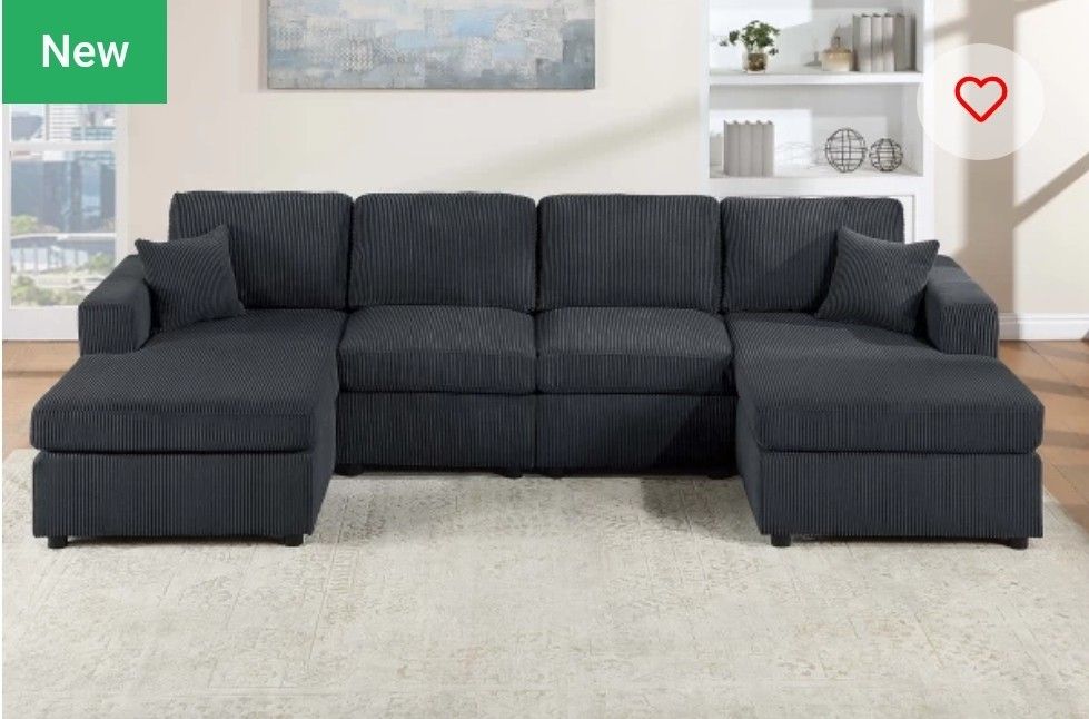 BRAND NEW SECTIONAL SOFA SET WITH DOUBLE CHAISE $499
