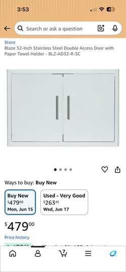 Blaze double access door
