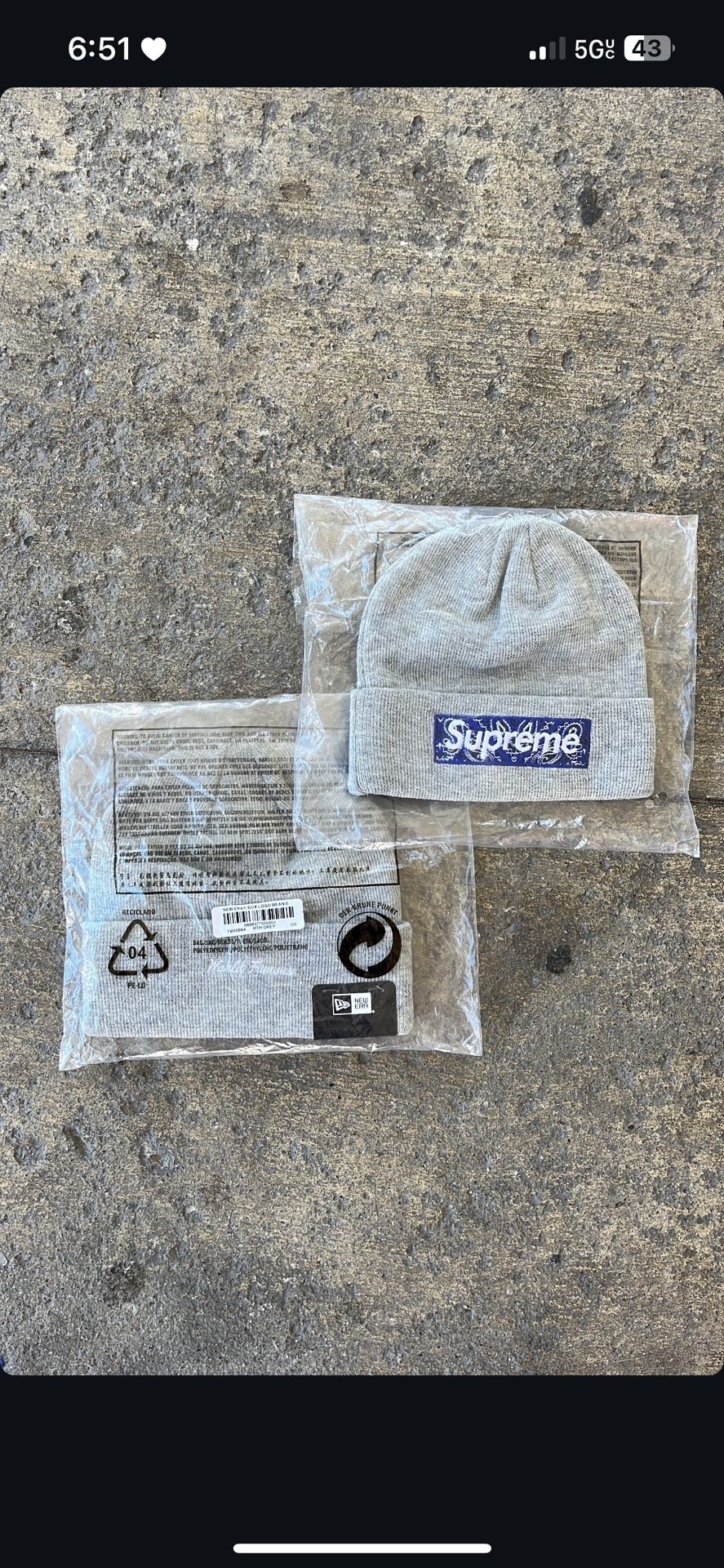 Supreme bandana beanie