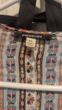 Peppermint Boho Print Top Size M/L