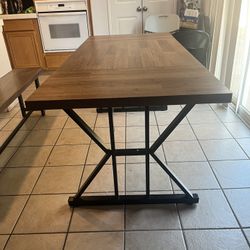 Dining Table 70 In. W/Bench 