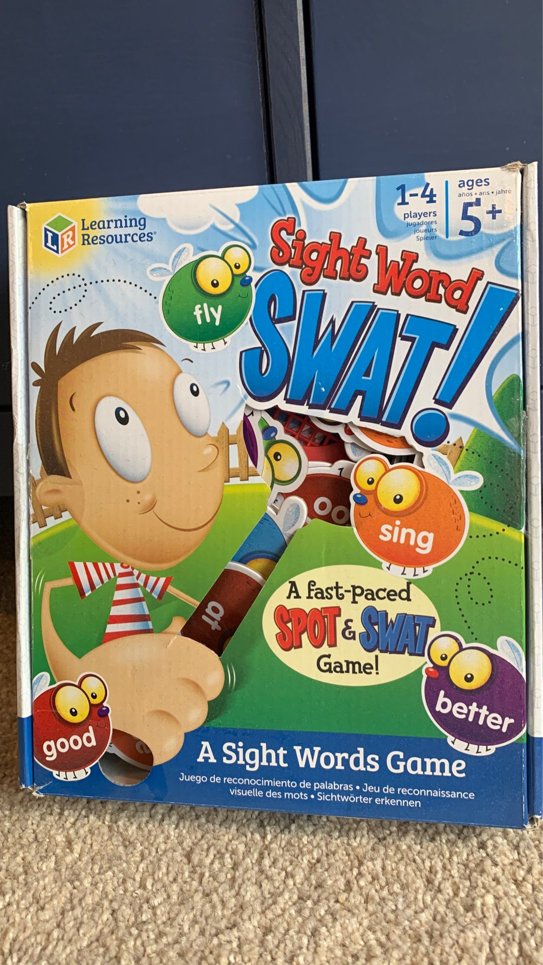 Sight word swat game for kids