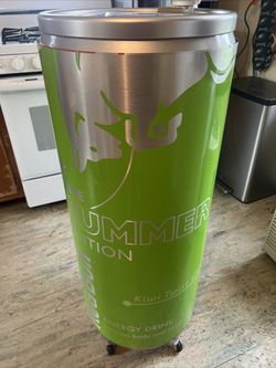 Green, Red Bull Cooler