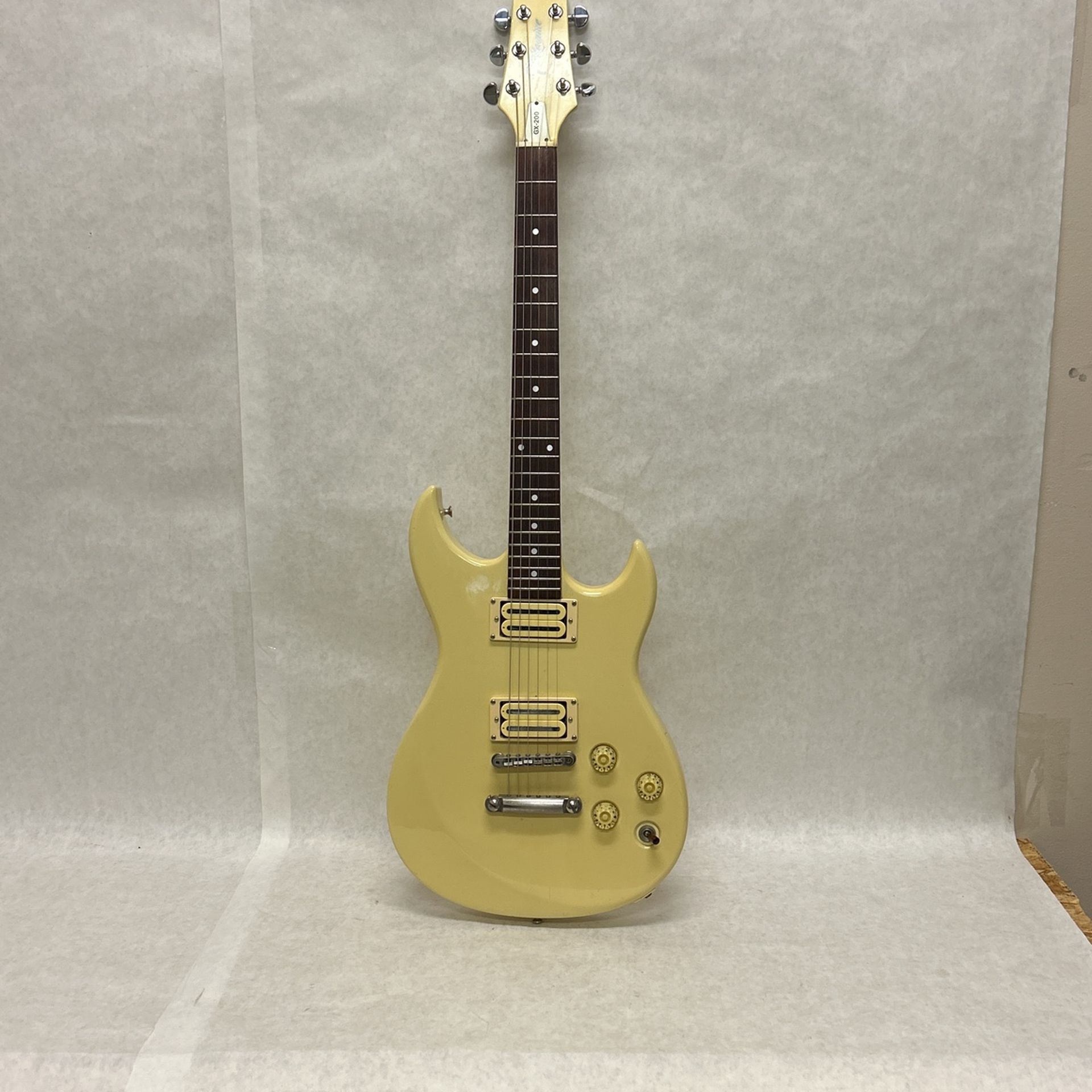 Rare vintage Japan made Taini GX 200 electric guitar 1980s with soft case