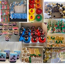 Balloon Arch/sugar Cookies /flower Arrangements/deserts /party Decor 