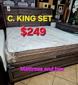 KING SET $249 << MATTRESS  AND BOX SPRING