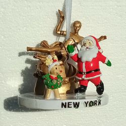 2019 New York Rockefeller Center 3D Prometheus Christmas Ornaments