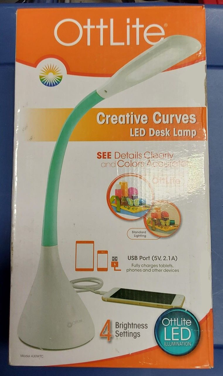 Ottlite Creative Curves LED Desk Lamp