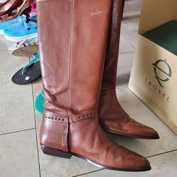 Size 9 Womens Leather Riding Boots 