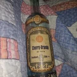 Deutsche Erzeugnis vintage cherry brandy bottle In