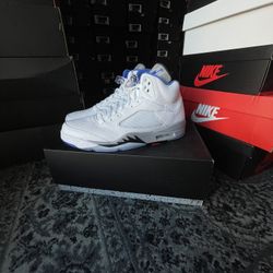 Air Jordan 5 White Stealth 12&4.5