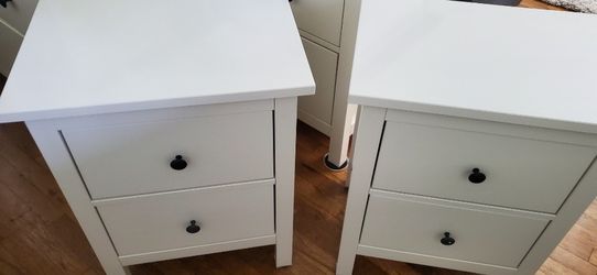 Wooden Ikea Hemnes Nightstands (2)