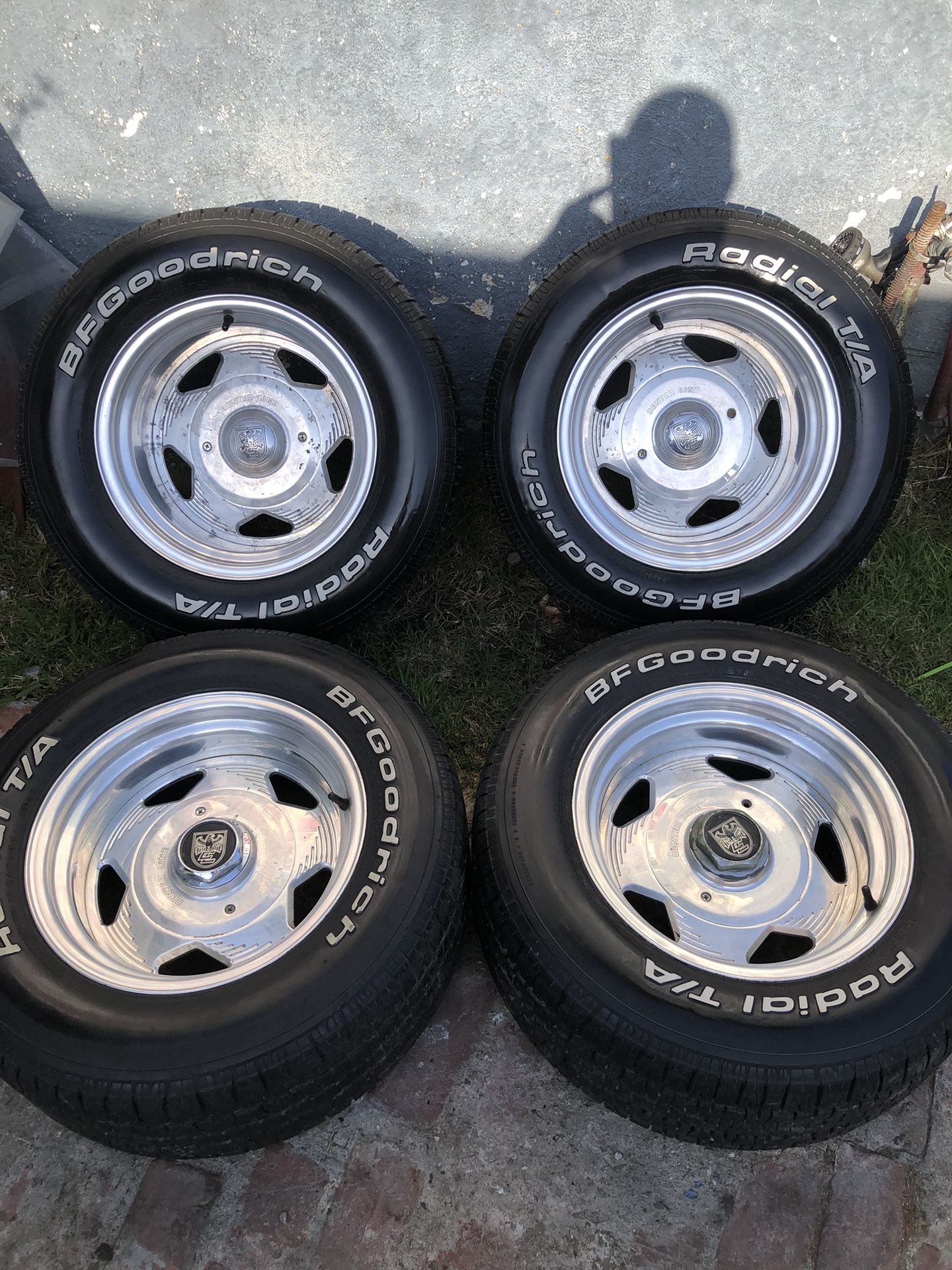 15” Centerline American Racing Eagle Alloys 5x5 Rally Wheels Cragar