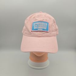 Women's Sisterhood Est 2025 Patch PinkCotton Adjustable StrapbackHat  2