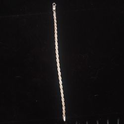 Sterling Silver Rope Bracelet 