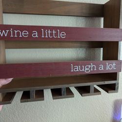 New Wine Bottles And Wine Glass Holders